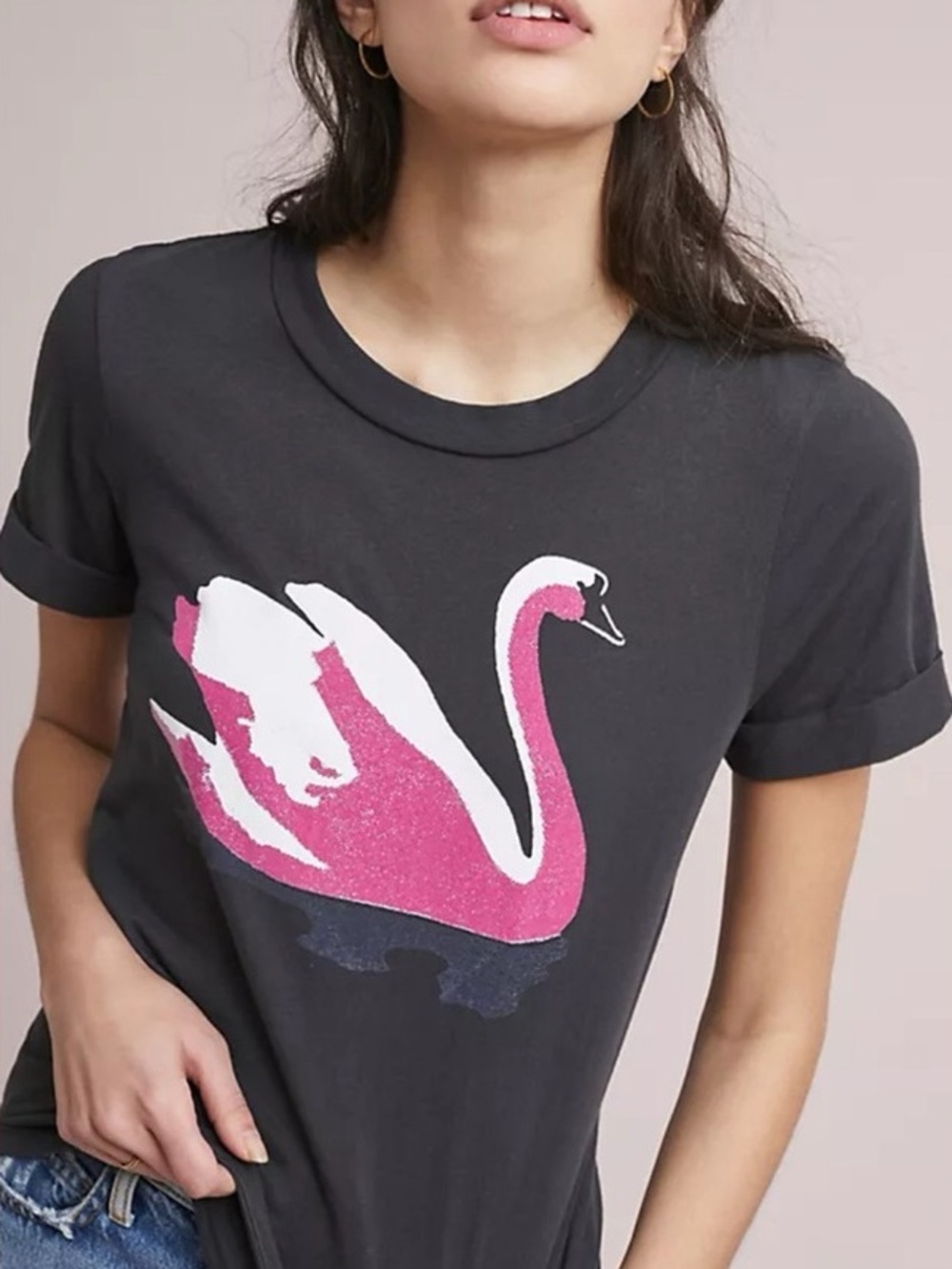 Sol Angeles x Anthropologie Mita Swan Graphic Tee
